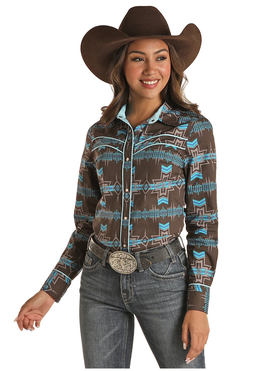 Rock & Roll Cowgirl Long Sleeved Shirt (B4S2024) – Katie B