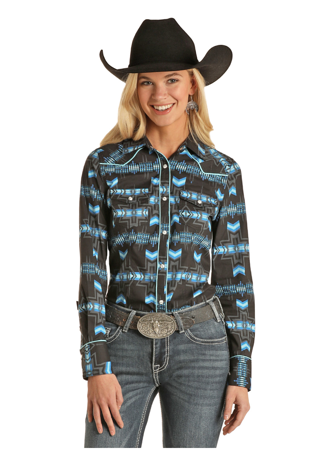 Rock & Roll Cowgirl Long Sleeved Shirt (B4S2042) – Katie B