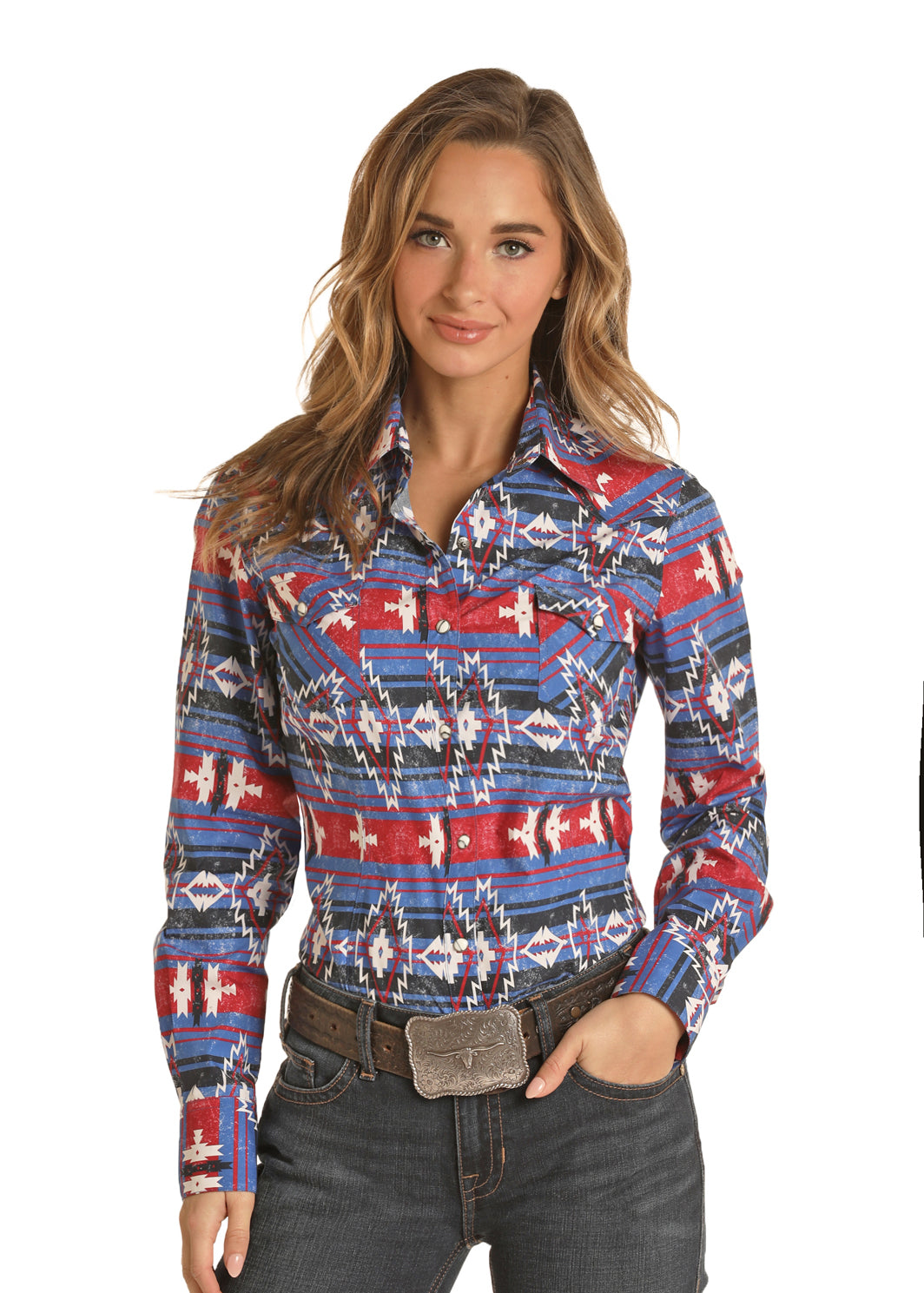 Rock & Roll Cowgirl Long Sleeved Shirt (B4S7052) – Katie B