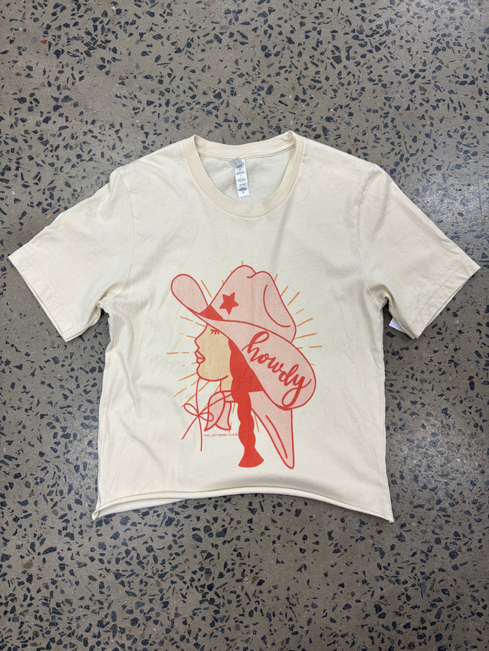 Cowgirl Howdy Tee - Beige