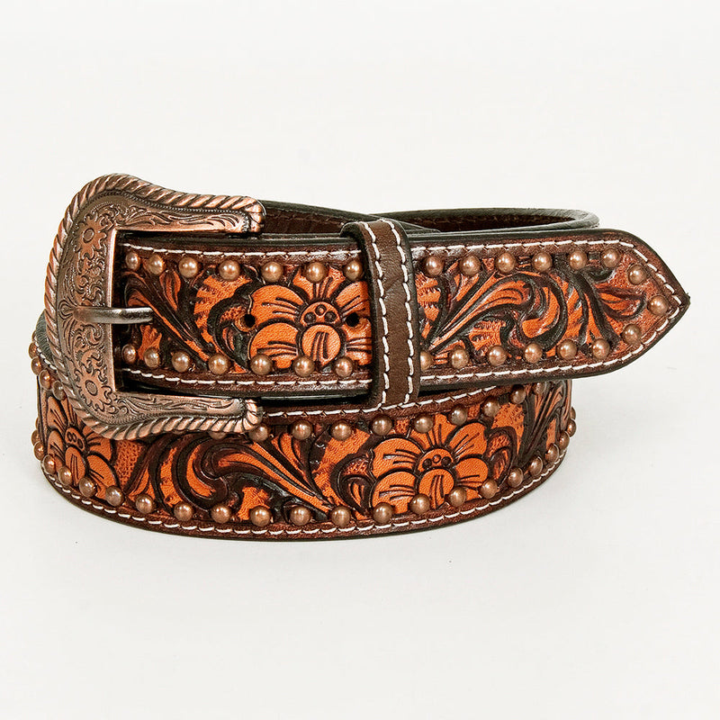 Western Belt - Floral Stud