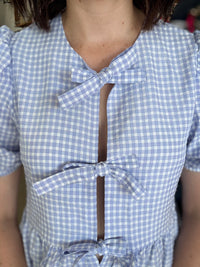 Bailey Top - Blue Gingham