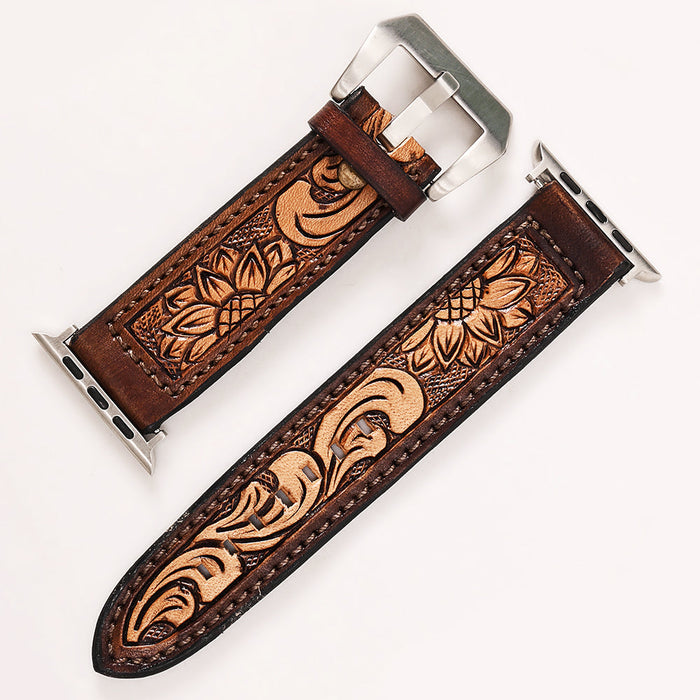 Leather Apple Watch Band - Sunflower