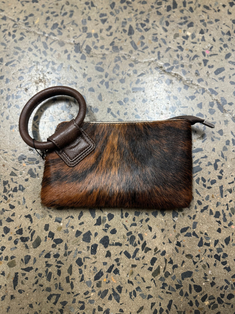 Imogene - Cowhide Ring Handle Clutch