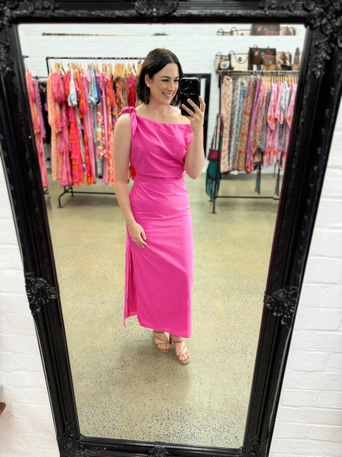 Abigail Dress - Fuchsia