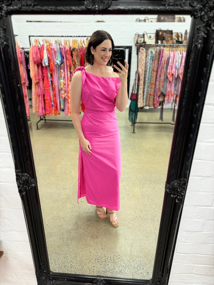 Abigail Dress - Fuchsia