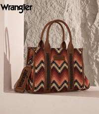 Wrangler Southwest Print Tote - Brown (WG2211-8120SBR)