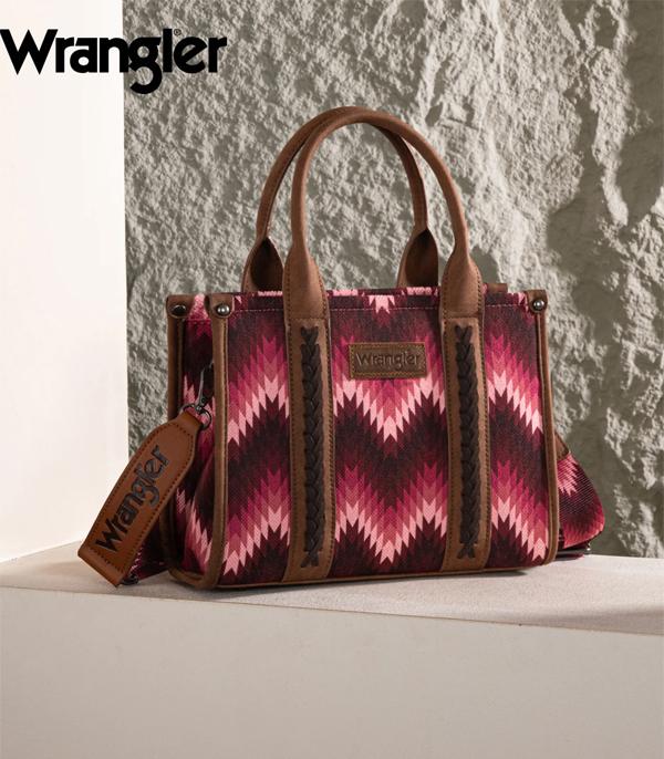 Wrangler Southwest Print Tote - Pink (WG2211-8120SDPK)