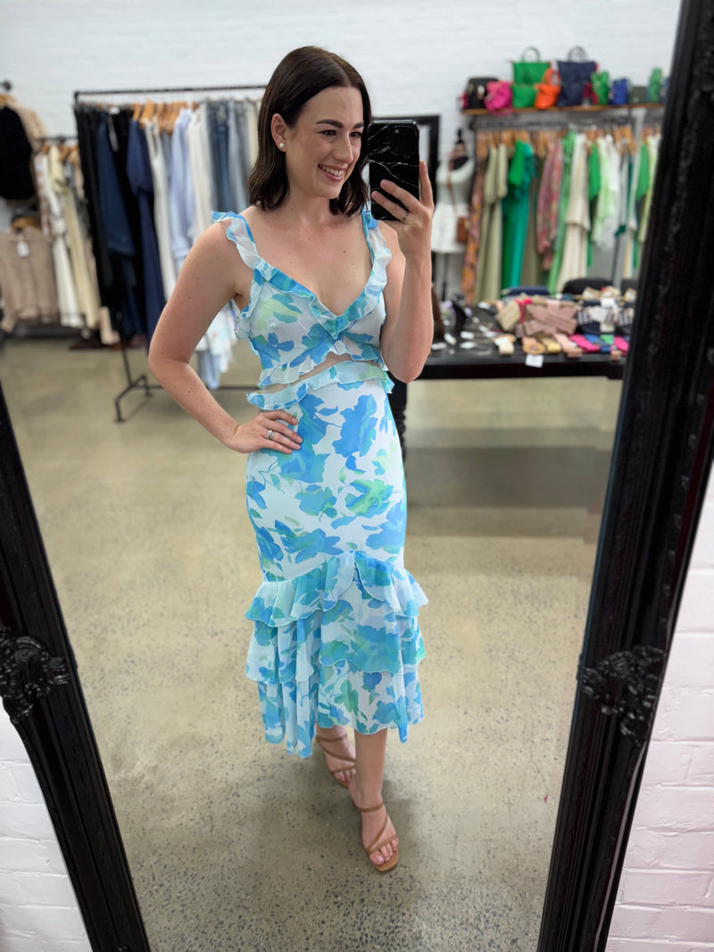 Zara Dress - Blue Floral