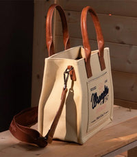 Wrangler Vintage Canvas Tote Crossbody - Beige (WG136-8120SBG)