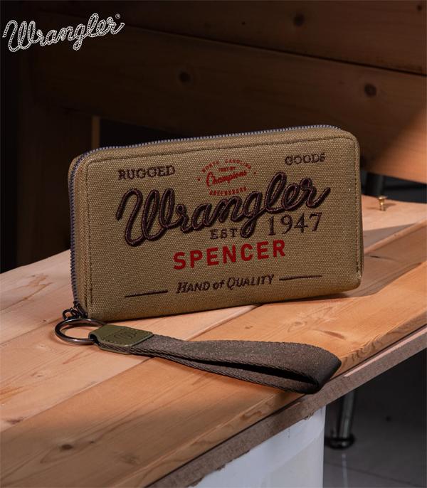 Wrangler Wallet - Vintage Canvas (Green)