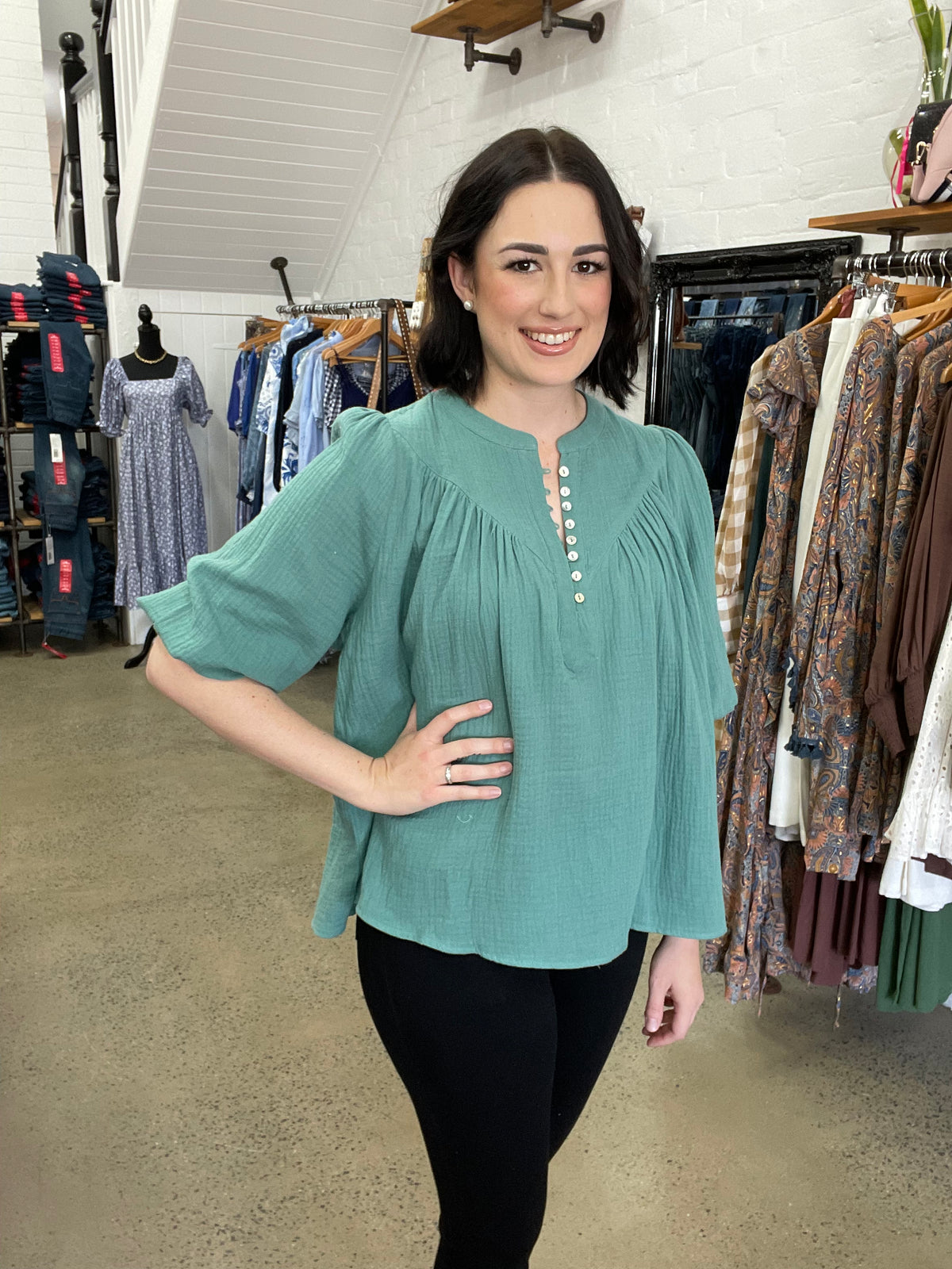 Samantha Top - Teal