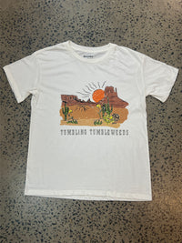 Hooey Tee - Tumbling Tumbleweeds (Cream)