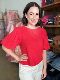 Poppy Top - Red