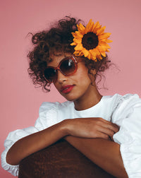 Powder Brianna Apricot Sunglasses