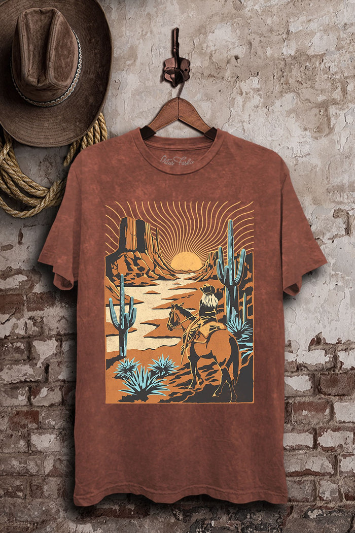 Western Way Of Life Graphic Tee - Vintage Wine