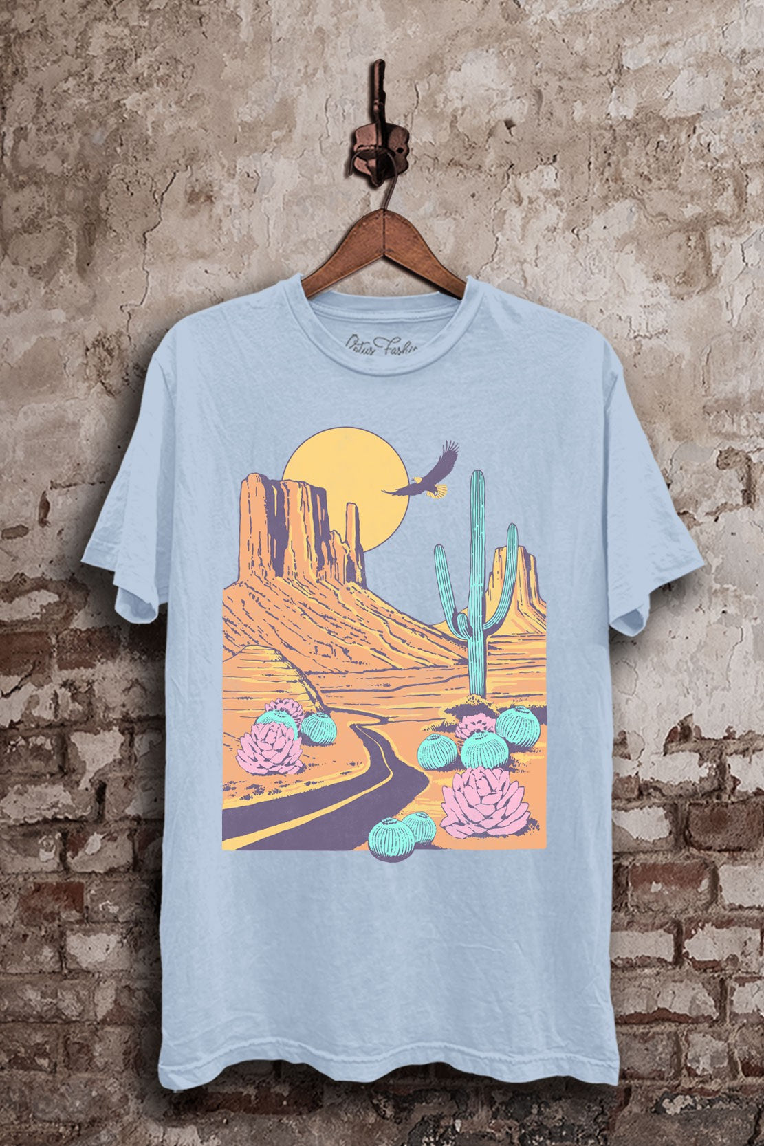 Desert Road Graphic Tee - Blue