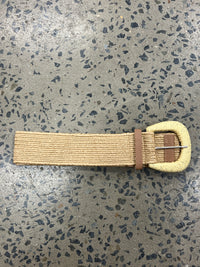 Boutique Belt - Semi Round Buckle (Camel)