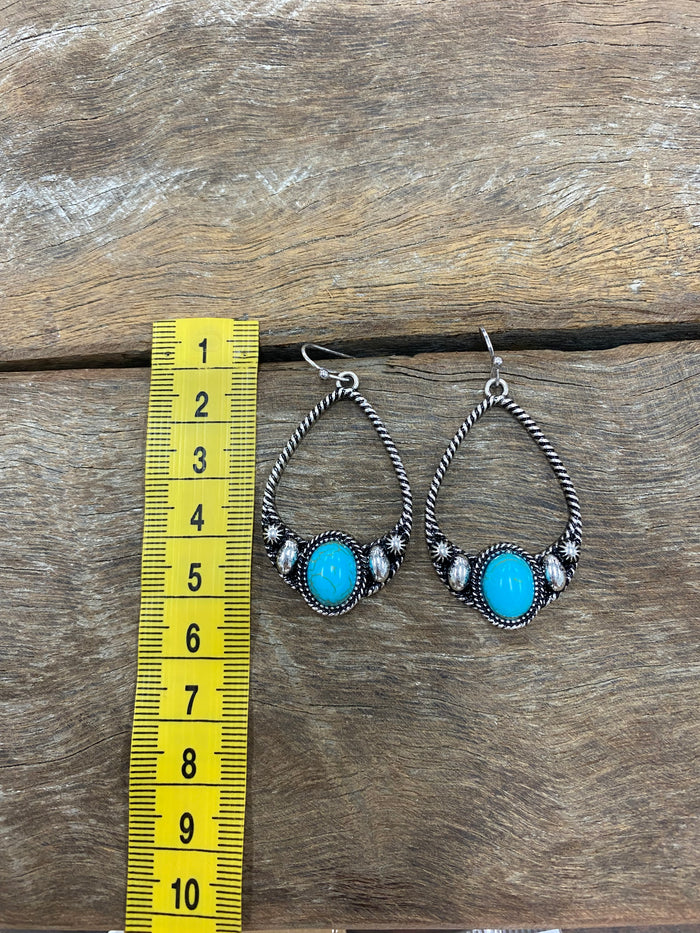 Millie - Dangle Turquoise Earring