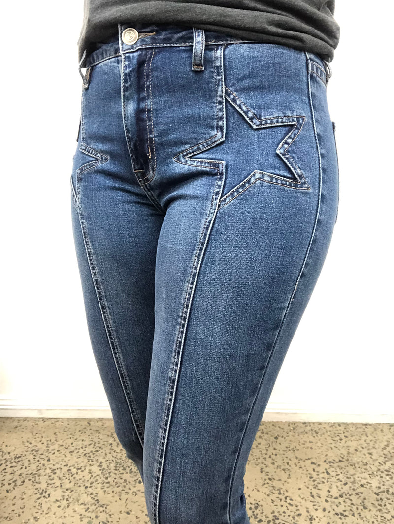 Rock & Roll Cowgirl Jeans - BW6HD04026 - High Rise Flare