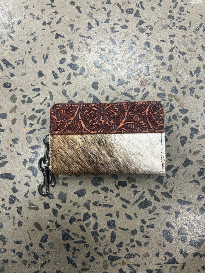 Trinity Ranch Mini Cowhide Wallet - Brown (1)