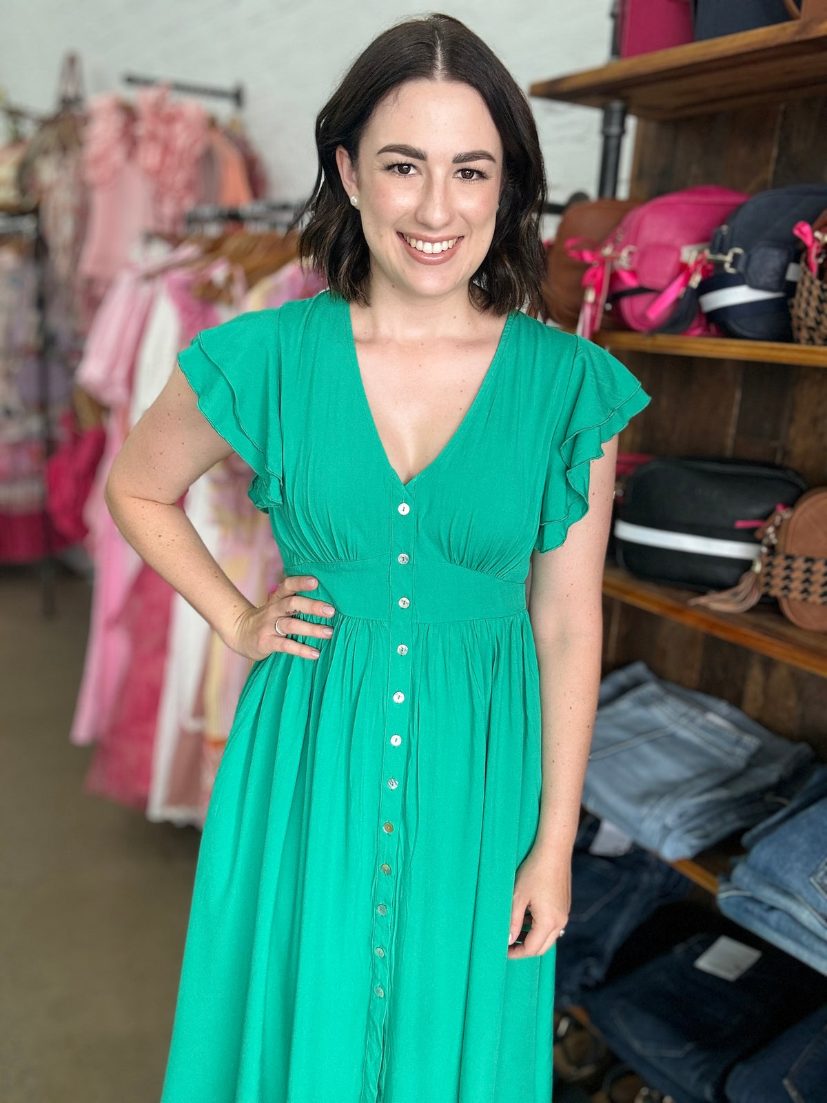 Faith Dress - Green