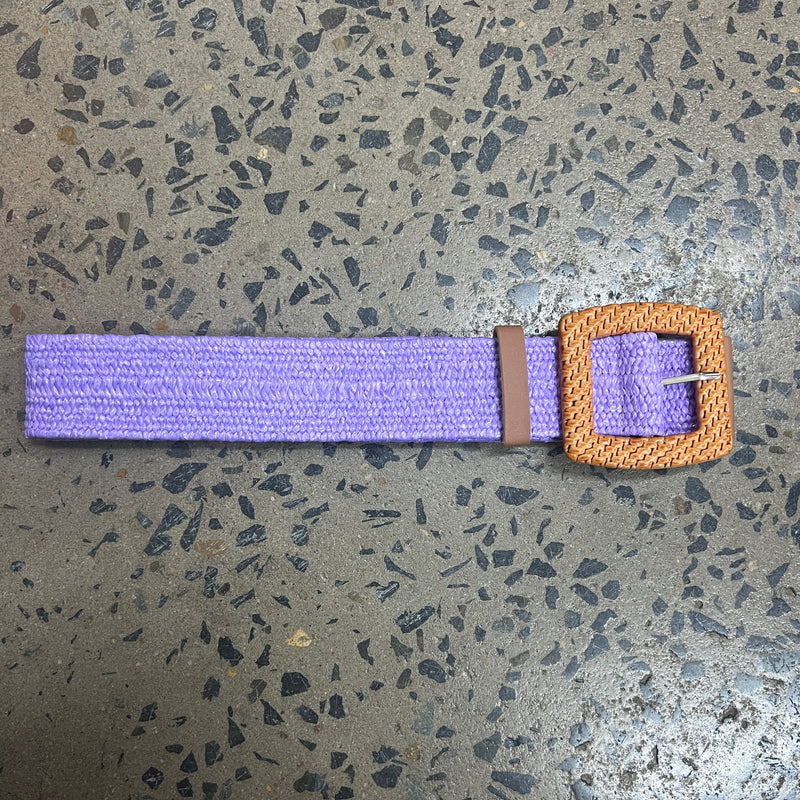 Boutique Belt - Basket Buckle (Purple)