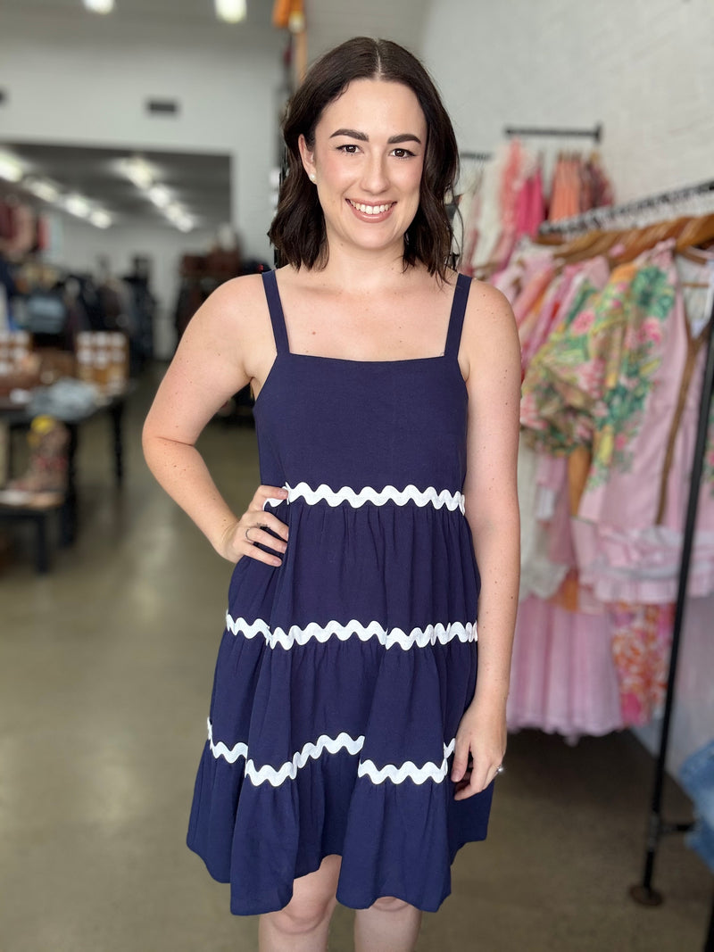 Eleanor Dress - Navy