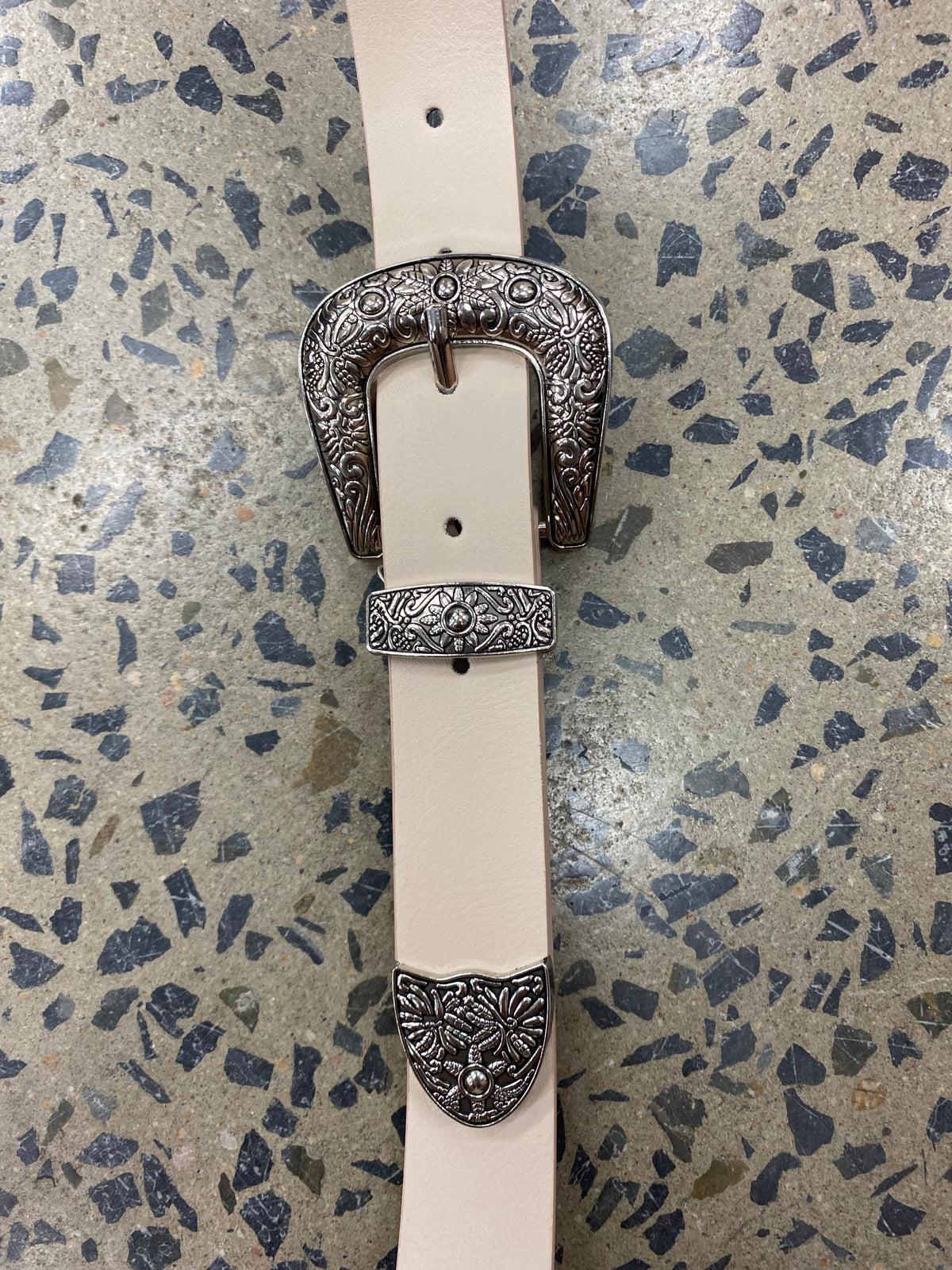 Bonnie Western Belt - Cream