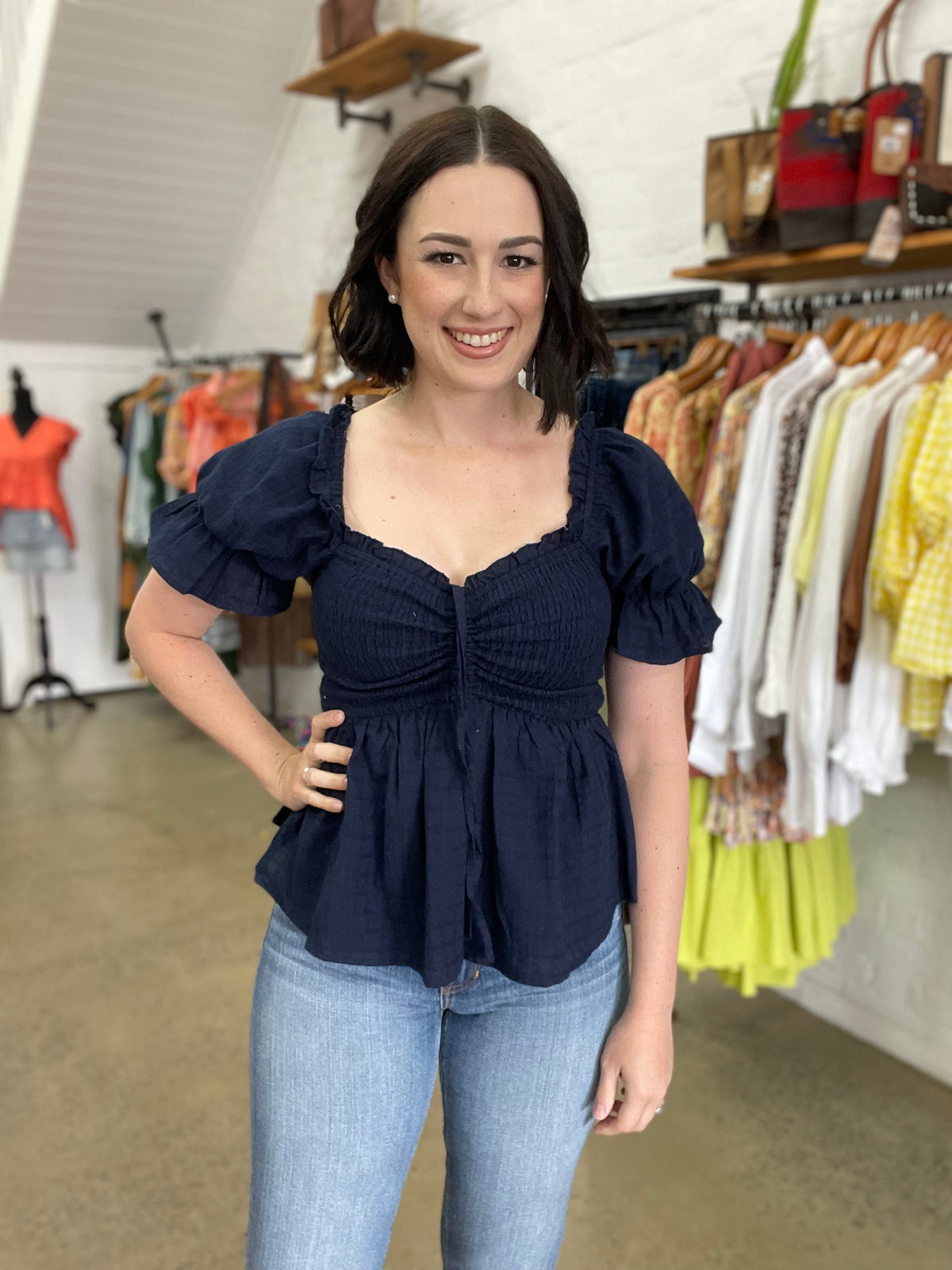 Zenia Top - Navy