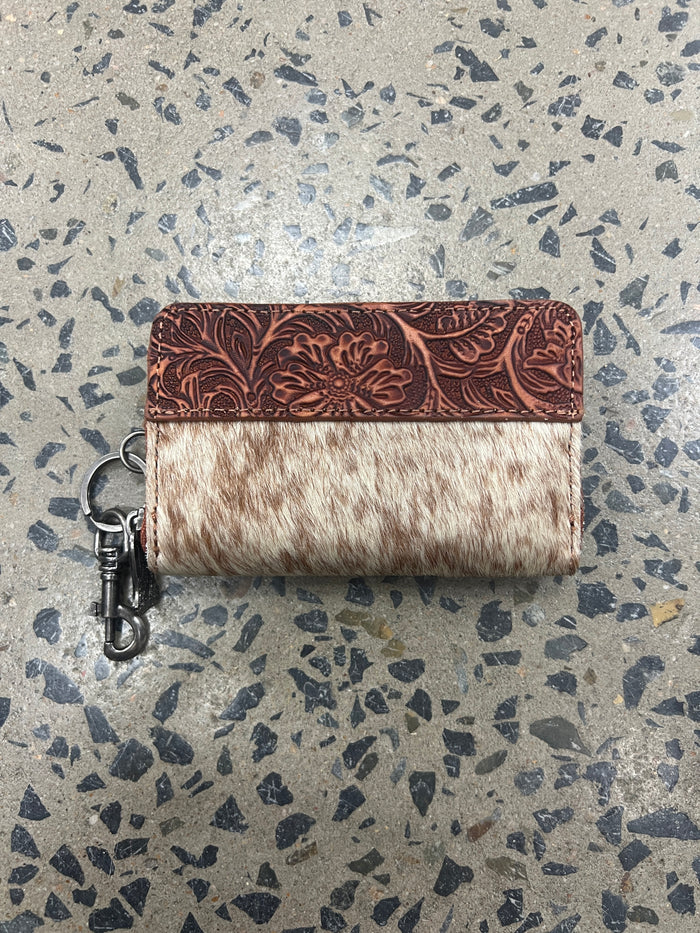 Trinity Ranch Mini Cowhide Wallet - Tan (2)