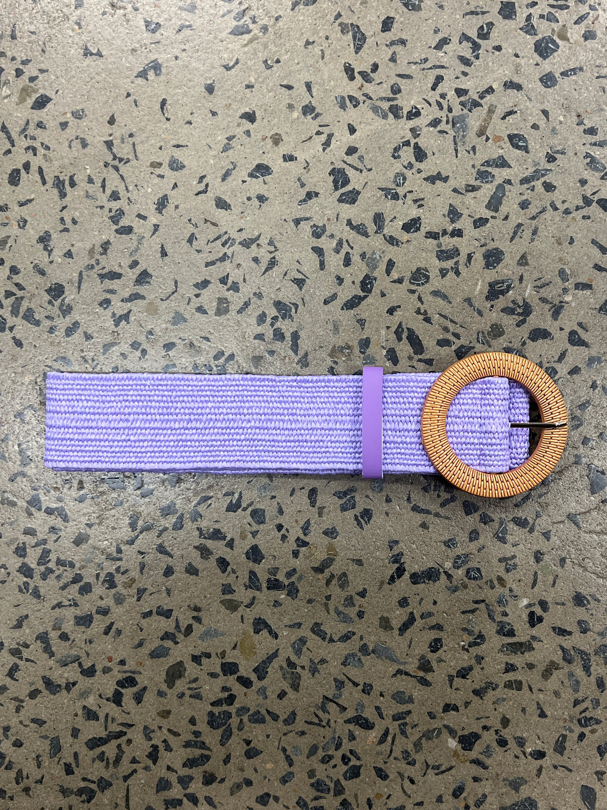 Boutique Belt - Round Buckle (Purple)