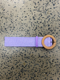 Boutique Belt - Round Buckle (Purple)