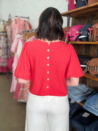 Poppy Top - Red