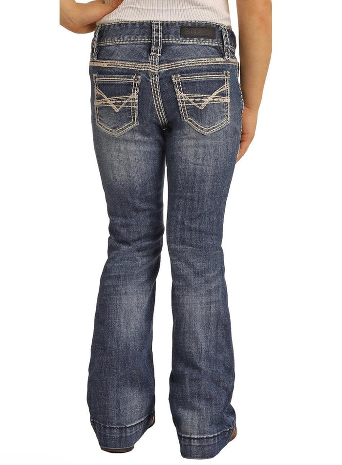 Girl's Rock & Roll Cowgirl Trouser Jeans - G5F9516