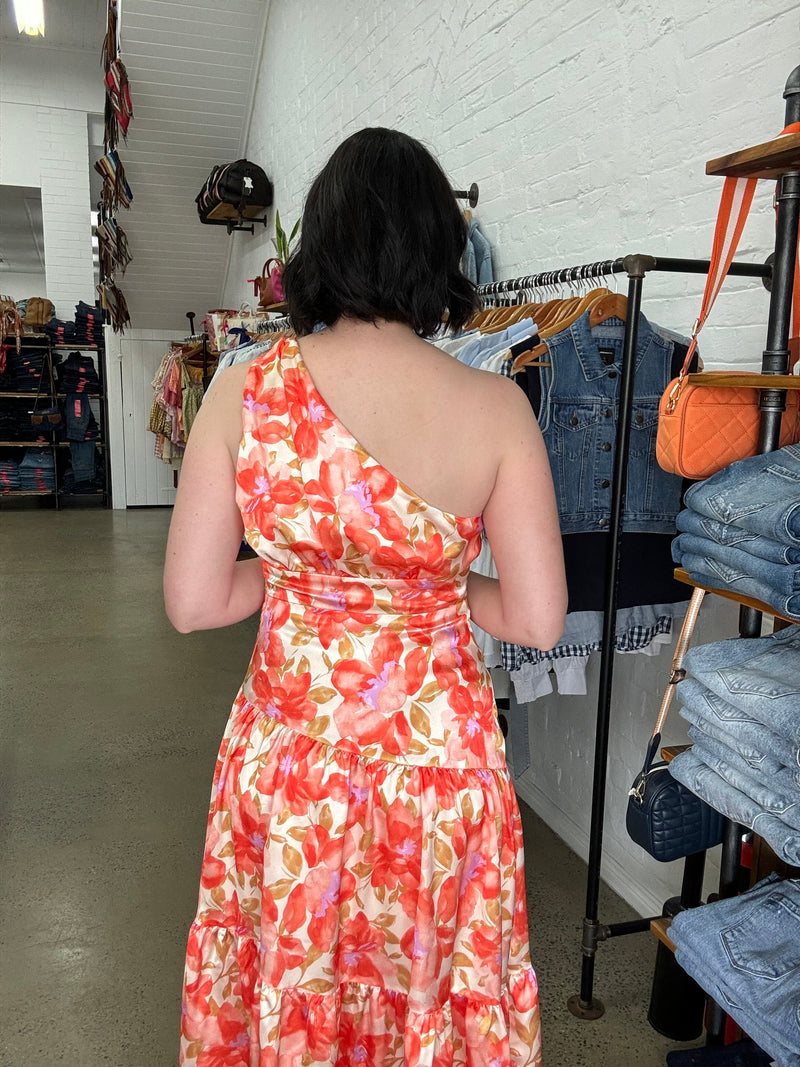 Ester Dress - Orange Floral