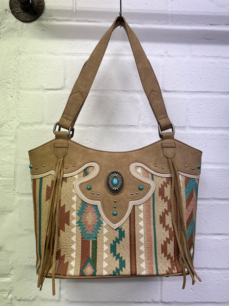 May - Jacquard Western Tote