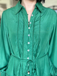 Georgie Dress - Emerald Green