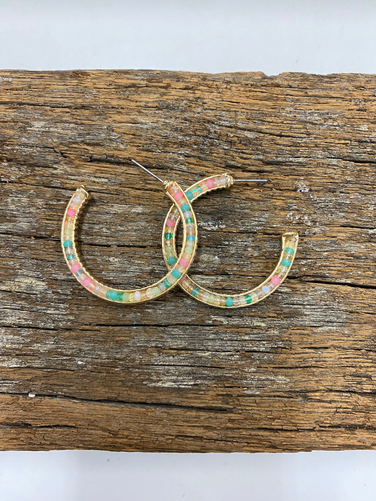 Earrings - Colourful Hoop