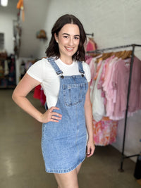 Vianna Pinafore -  Light Wash Denim