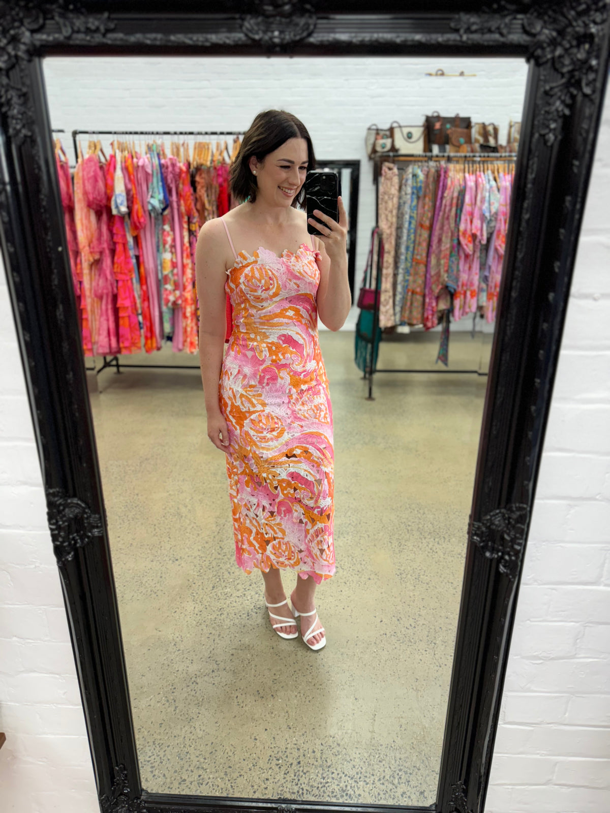 Effie Dress - Pink & Orange Floral