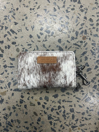 Trinity Ranch Mini Cowhide Wallet - Coffee (1)