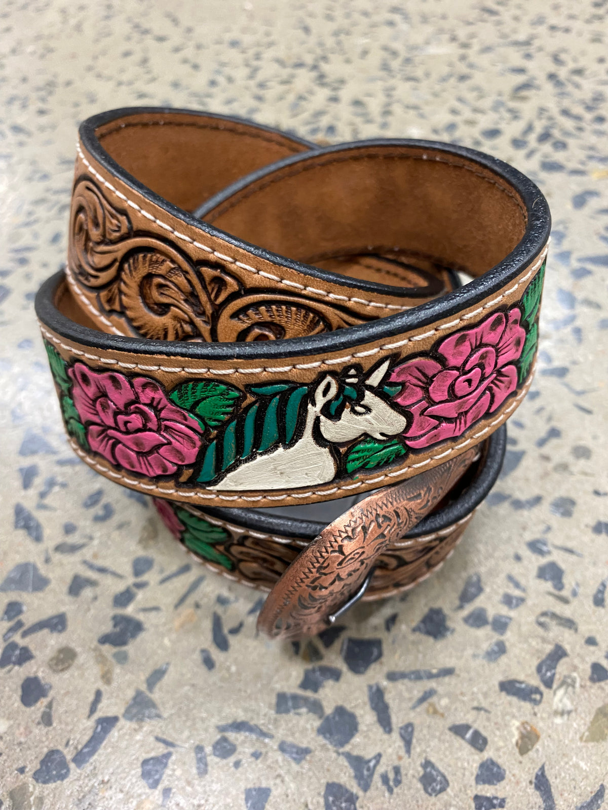 Western Belt - Unicorn Rose