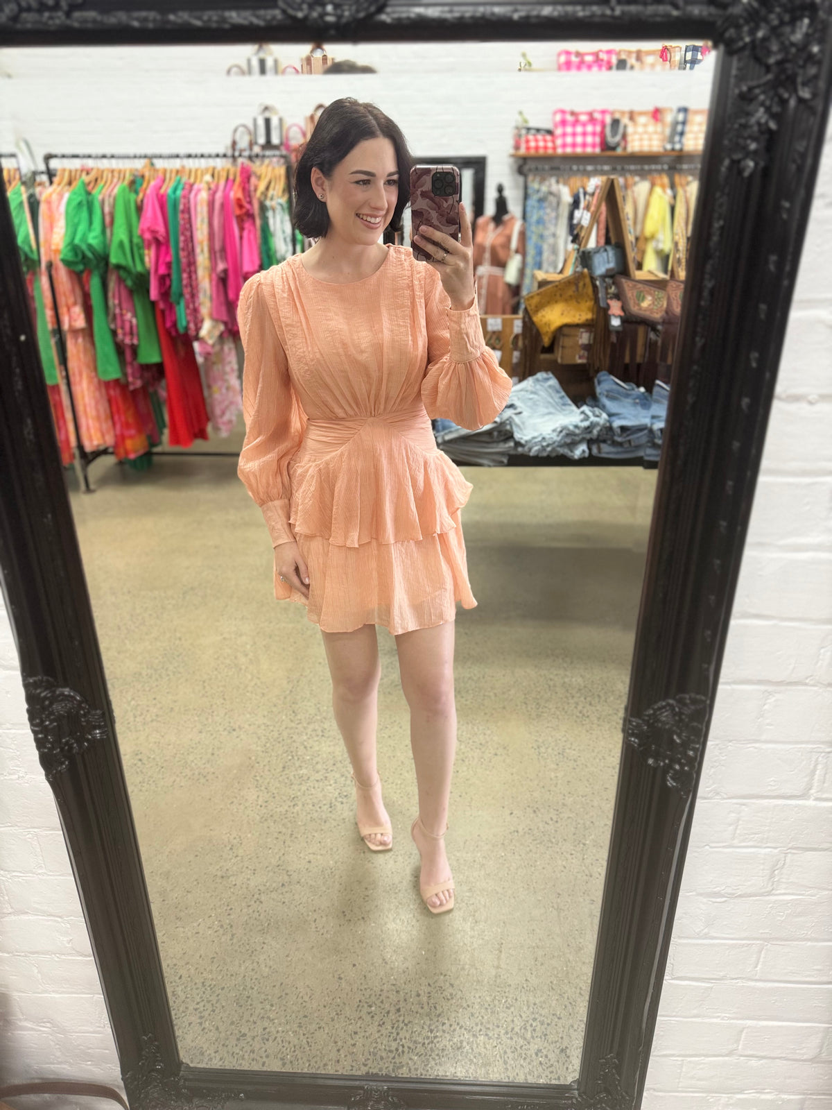 Nora Dress - Peach