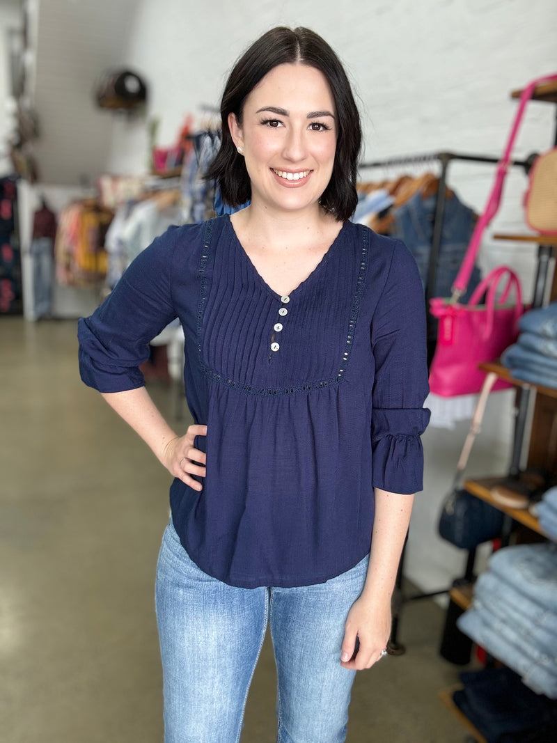 Viola Top - Navy