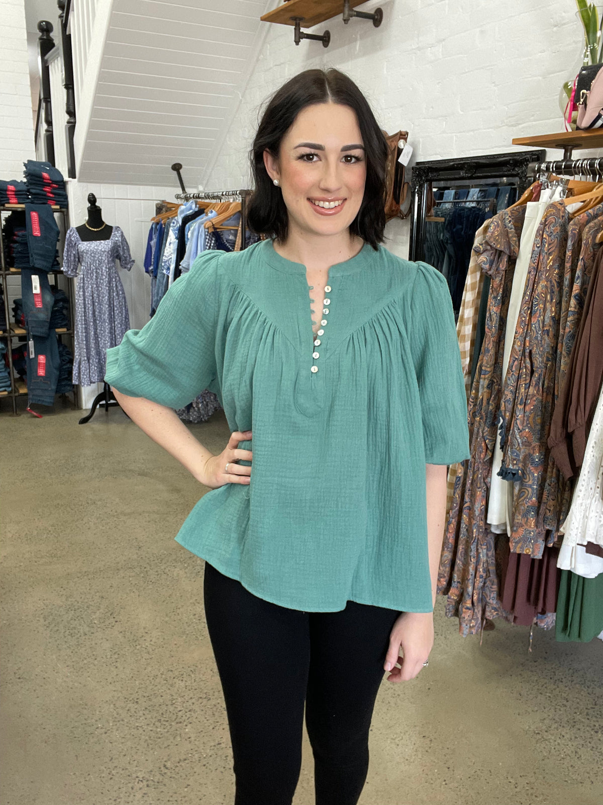 Samantha Top - Teal