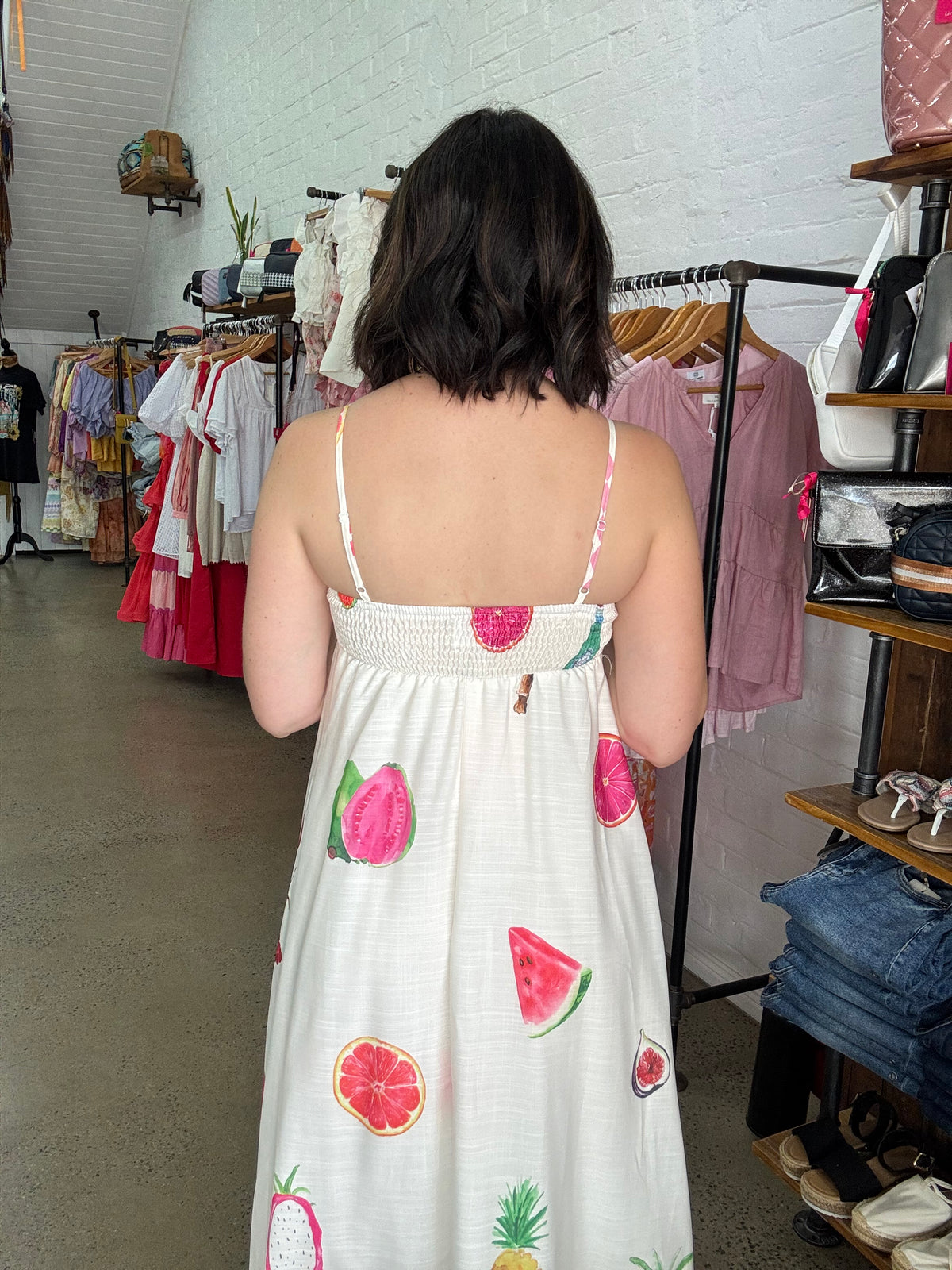 Calypso Dress - Fruit Print