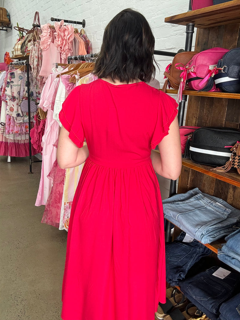 Faith Dress - Red