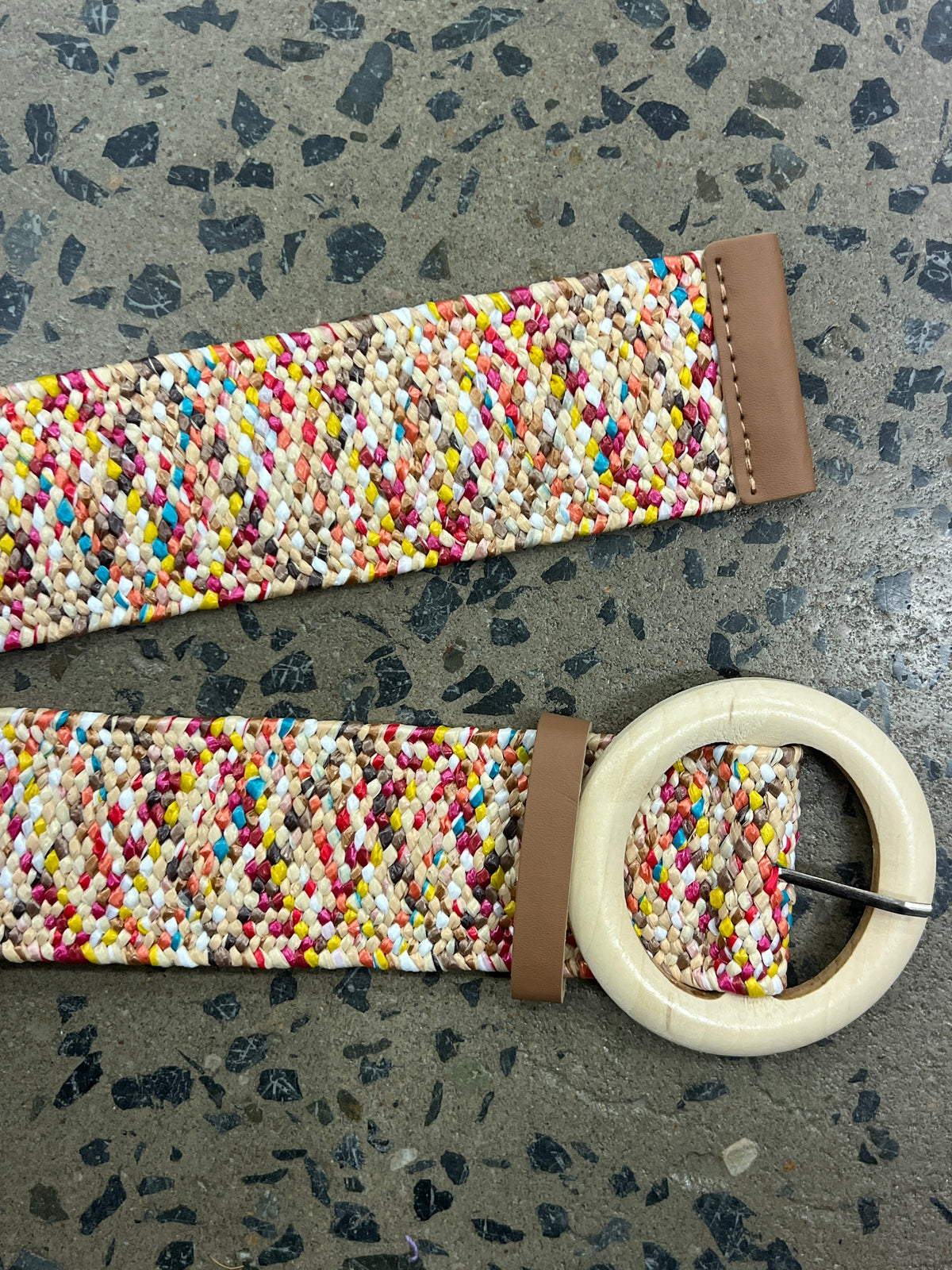 Boutique Belt - Round Buckle (Vivid Multicolour)