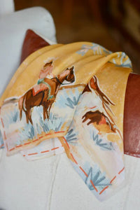 Western Wild Rag - Cowgirls & Longhorns